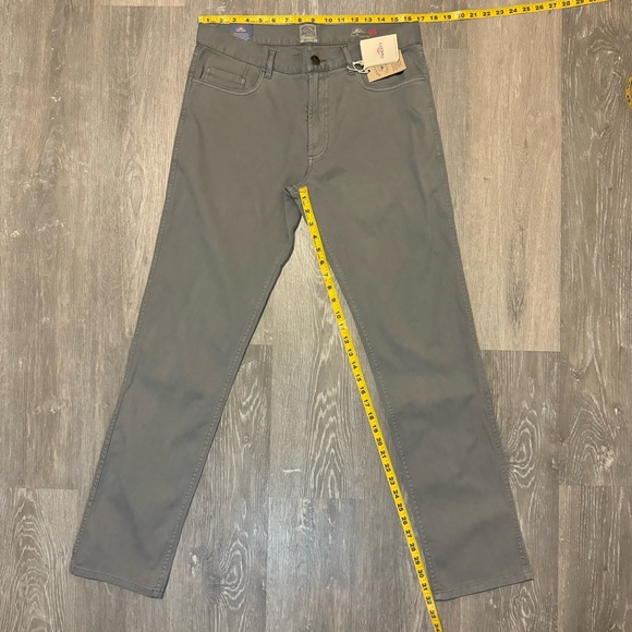 Faherty Comfort Twill 5-Pocket Pant Grey Men’s 33x32 NWT - Picture 8 of 13